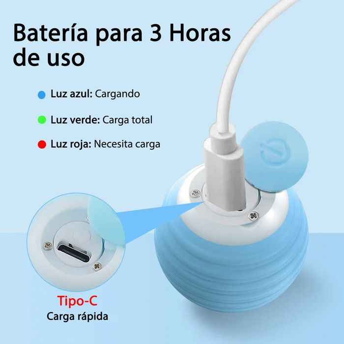 pelota interactiva para gatos y perros